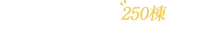 札幌市内近郊・年間250棟超の実績